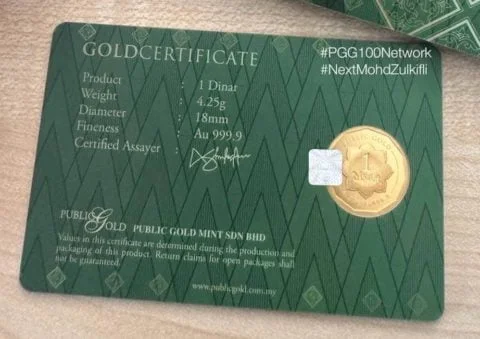 1 dinar 999 Public Gold 2024