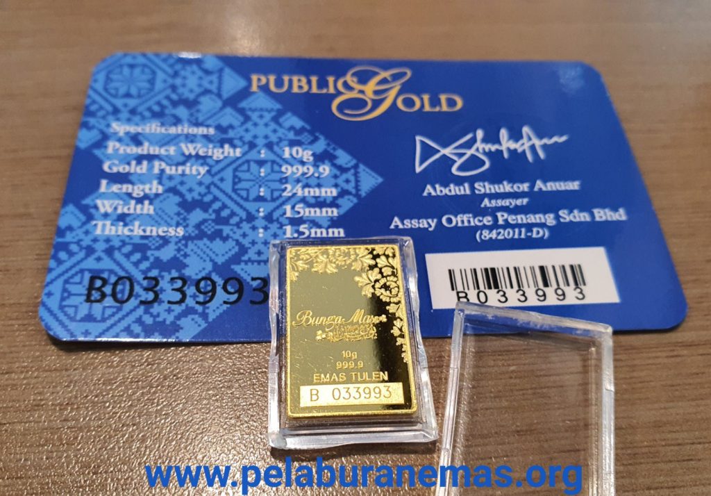 10g Goldbar 24K BungaMas Public Gold
