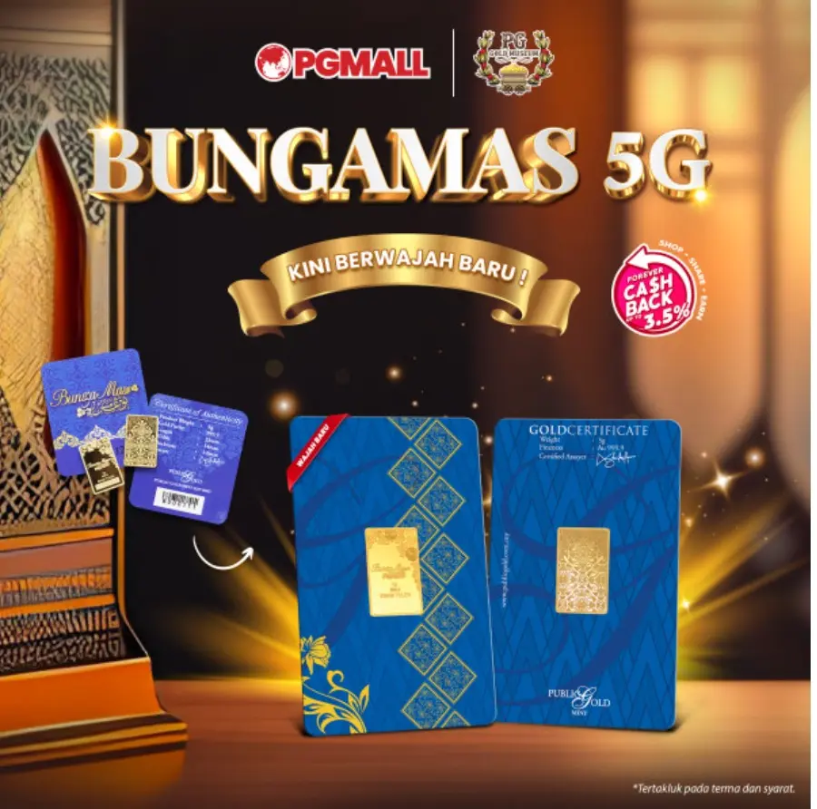 5g Goldbar 24K BungaMas Public Gold