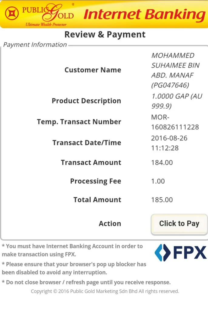 Bayaran cara FPX