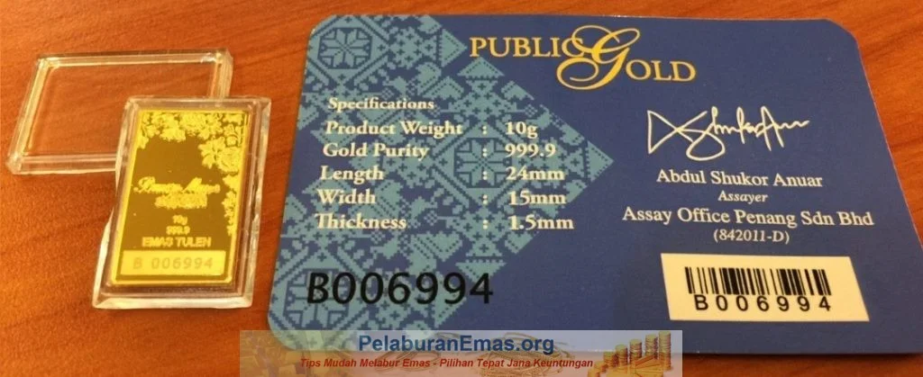 Goldbar 10g BungaMas Public Gold