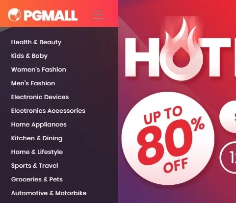 Platform online shopping PGMall.my
