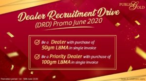 Promosi Dealer Public Gold Bulan Jun 2020.