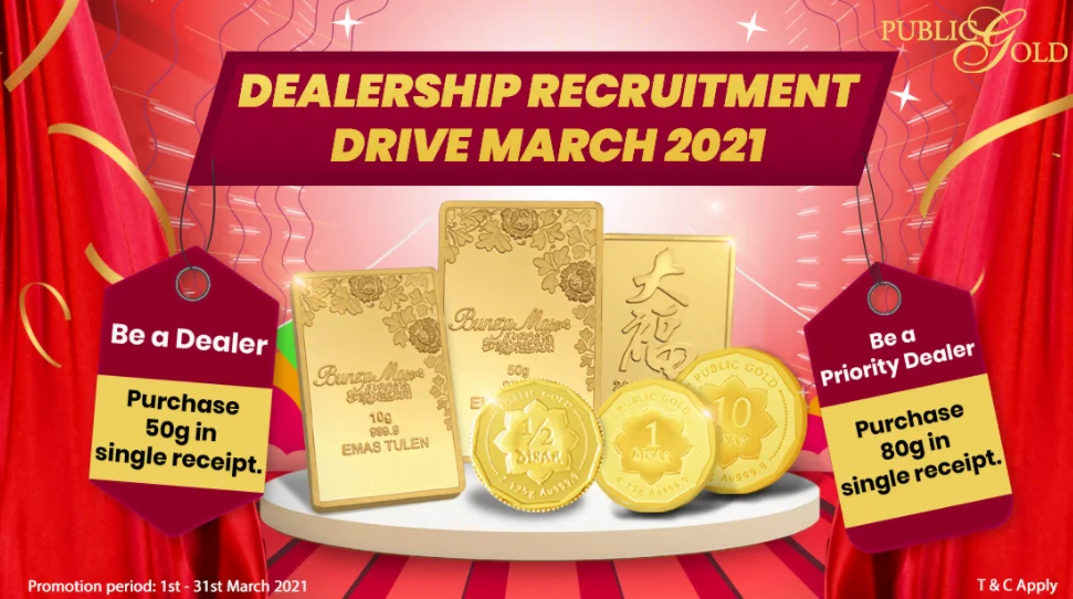 Promosi Dealer Public Gold bulan Mac 2021