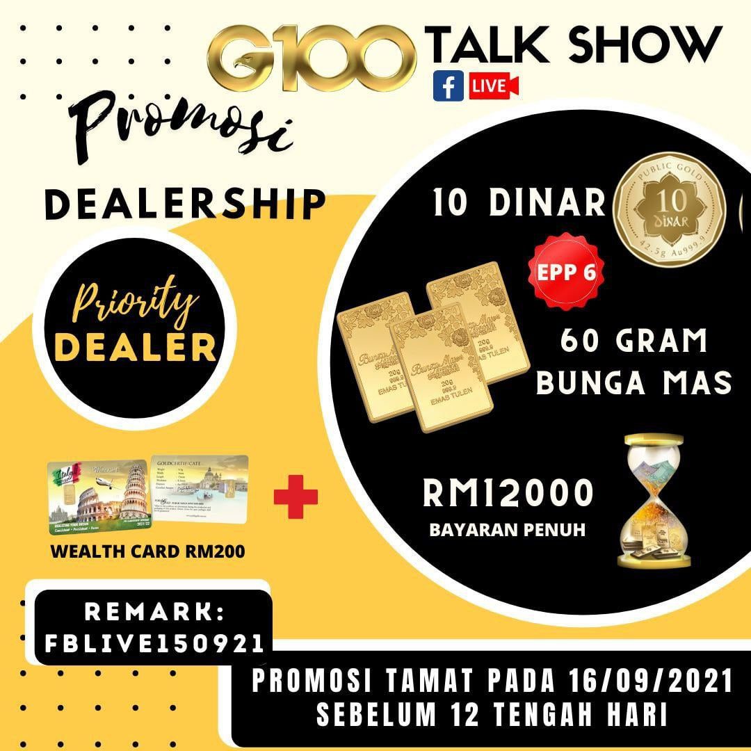 Promosi Dealer Public Gold Dikemaskini Setiap Minggu