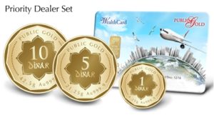 Set Priority Dealer Public Gold - 16 Dinar (999.9) dengan Wealth Card